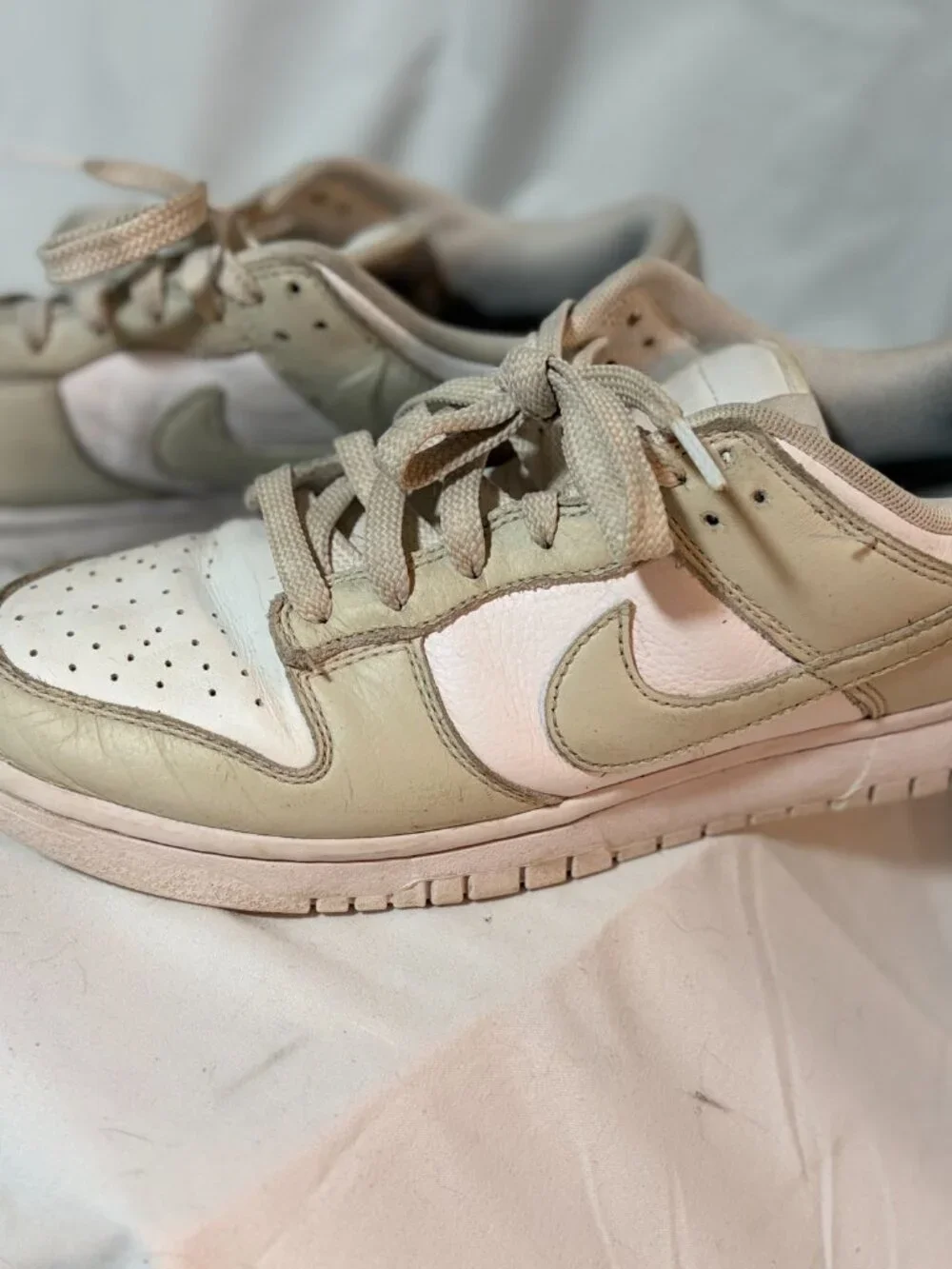 Nike Dunk Low By You Custom Beige/White Sz 9